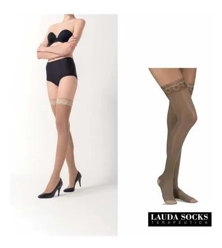 Medias De Compresion 7/8 Lauda Socks 15-20mmhg Microfibra